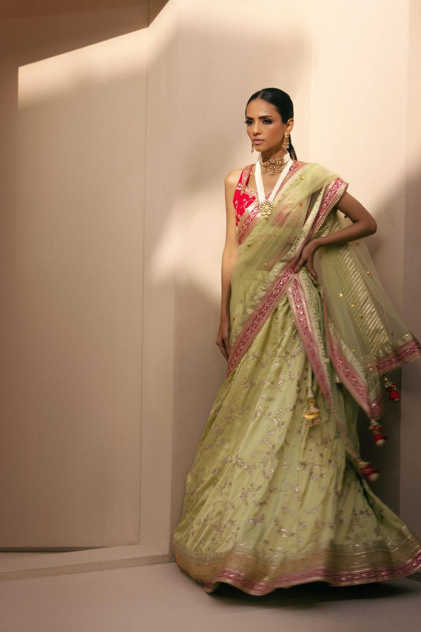 Hira Sea Green Lehenga